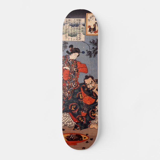 Skateboard Samurai y Demon (Anverso)