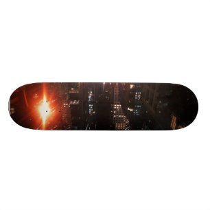 Skateboard San Francisco céntrico en la noche