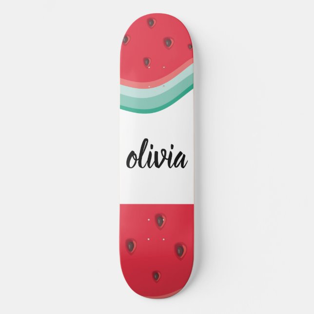 Skateboard sandía personalizada (Anverso)