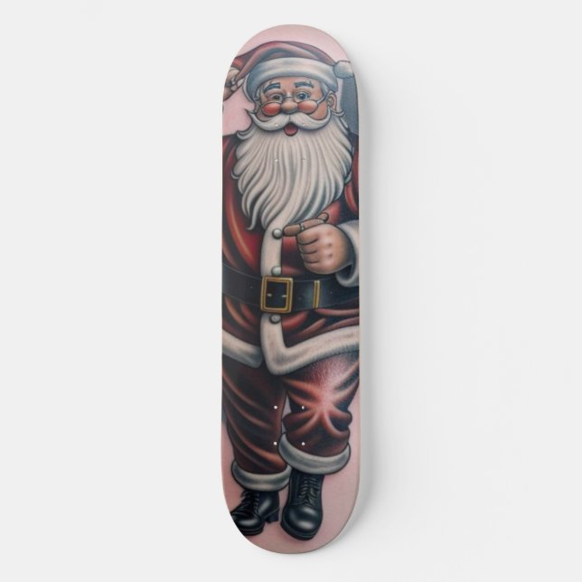 Skateboard Santa Tattoo 1 (Anverso)