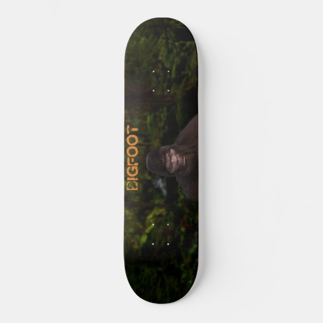 SKATEBOARD SASQUATCH BIGFOOT EN MADERA (Anverso)