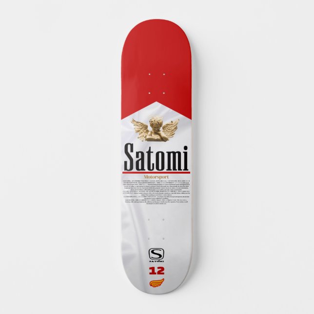 Skateboard satomi motorsports Senna MP4/4 (Anverso)