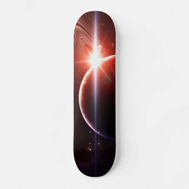 Skateboard "Saturn brillante " (Anverso)