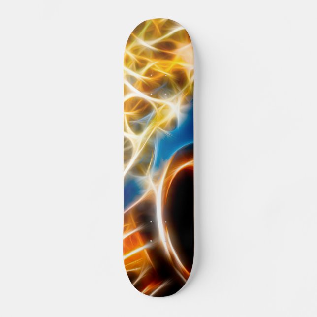 Skateboard Saxofón - fractal (Anverso)