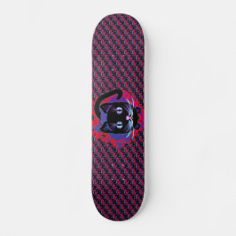 Skateboard Schwarze Katze
