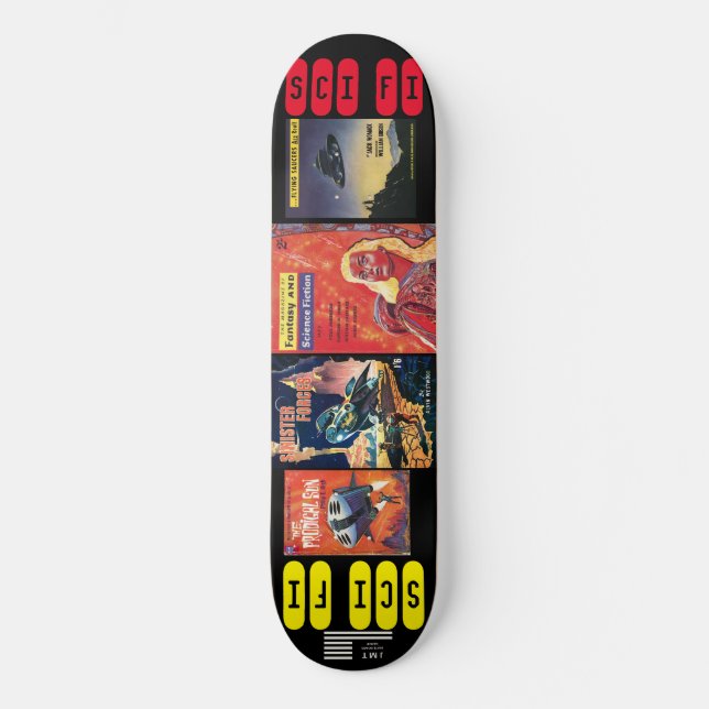 Skateboard SCI FI JMTSK8 KOOLKID MERCH 8 Placa para skateboar (Anverso)