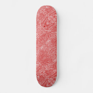 Skateboard Scribbleprint Red