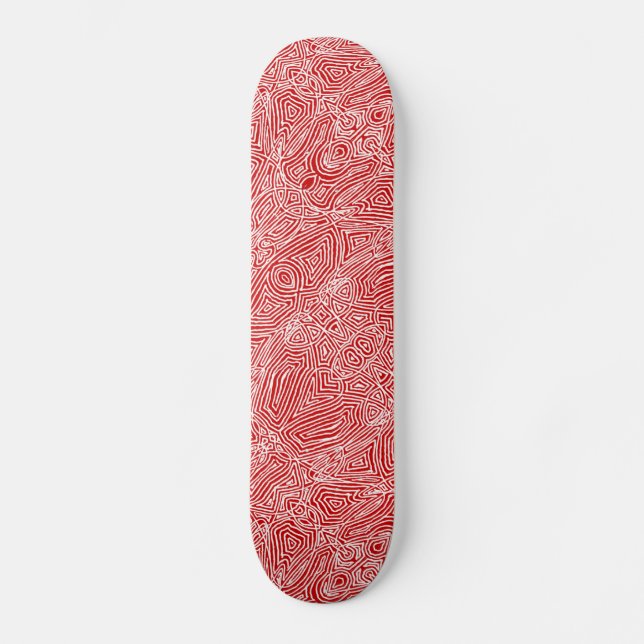 Skateboard Scribbleprint Red (Anverso)