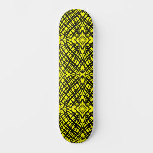 Skateboard Scribe simple   Tejido Espejo   Amarillo  