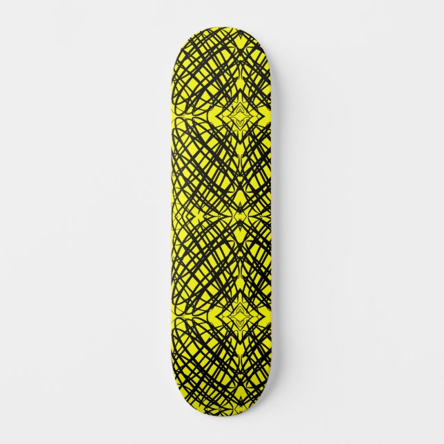 Skateboard Scribe simple | Tejido Espejo | Amarillo | (Anverso)