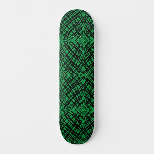 Skateboard Scribe simple | Tejido Espejo | Verde | (Anverso)