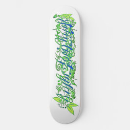 Skateboard script de 5280 en verde y azul