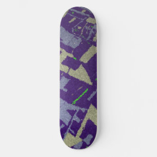 Skateboard Sección Dorada Púrpura