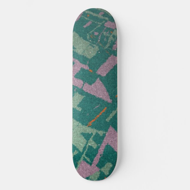 Skateboard Sección Dorada Verde azulada (Anverso)