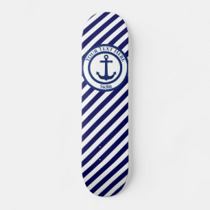 Skateboard Sello de anclaje y Personalizado de franjas diagon