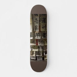 Skateboard Sellos Chinos de Papel con Letras Chinas