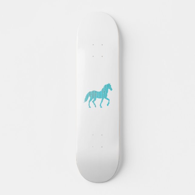 Skateboard semental de animales de pony de caballo, silueta d (Anverso )