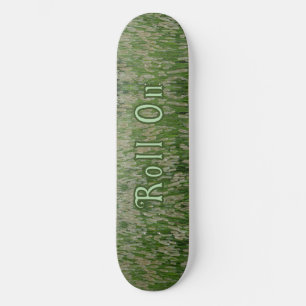 Skateboard Semillas de gramíneas verdes altas