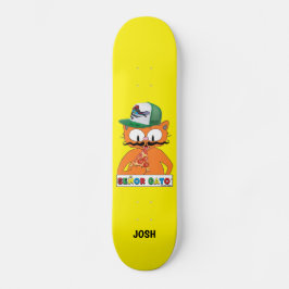 Skateboard Senador Gato Personalizado Cat con Capuchón de Cam