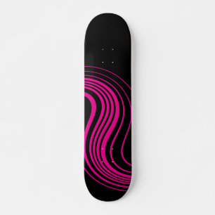 Skateboard Sencilla remodelación en magenta y negro