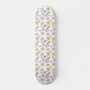 Skateboard Sencillo diseño de playa lindo 