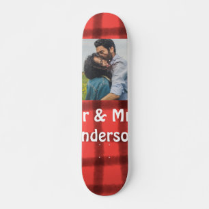Skateboard Sencillo minimalista señor y señora agregar su nom