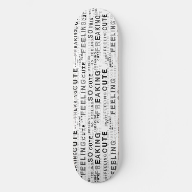 Skateboard Sensación de diseño de texto tan divertido (Anverso)