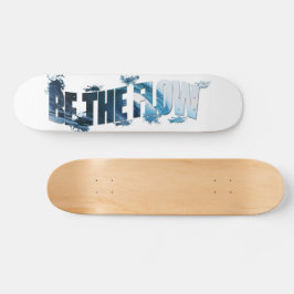 Skateboard Ser el texto de flujo Art Breaking Wave