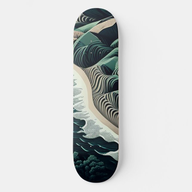 Skateboard Serene Shores (Anverso)