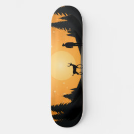 Skateboard Serenidad de la Luna Dorada
