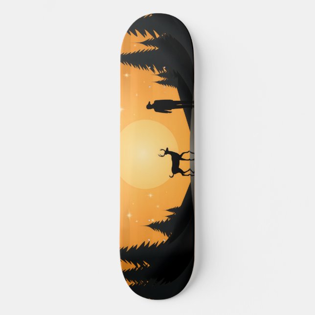 Skateboard Serenidad de la Luna Dorada (Anverso)