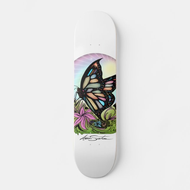 Skateboard Serenidad de las mariposas (Anverso)
