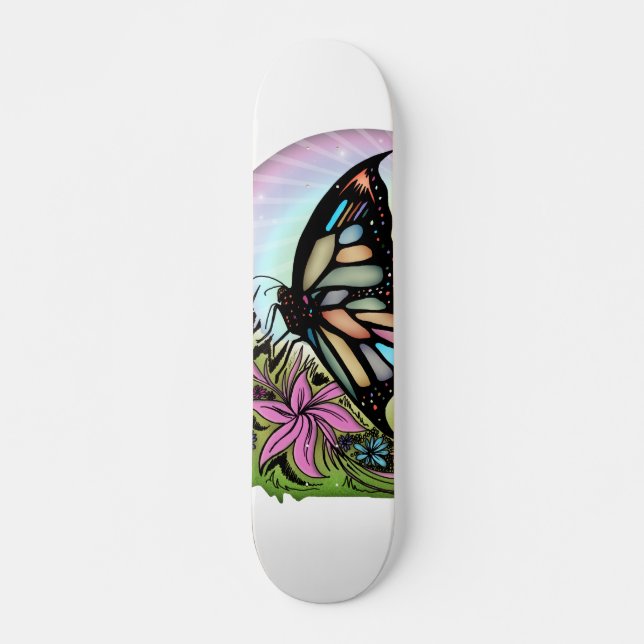 Skateboard Serenidad de las mariposas (Anverso )