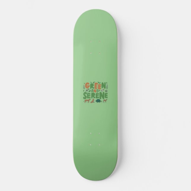 Skateboard Sereno verde (Anverso)