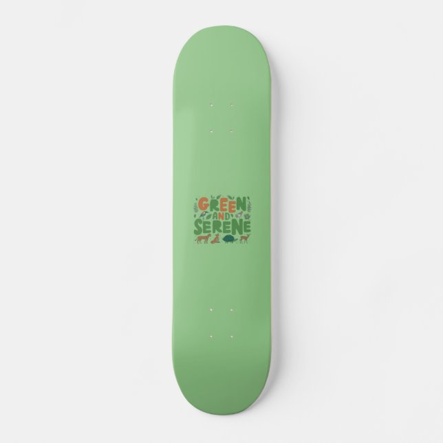 Skateboard Sereno verde (Anverso)