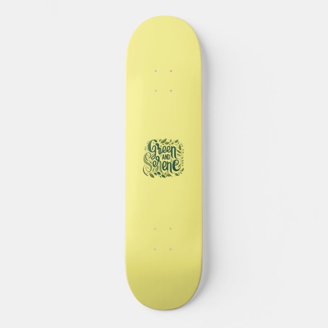 Skateboard Sereno verde (Anverso)