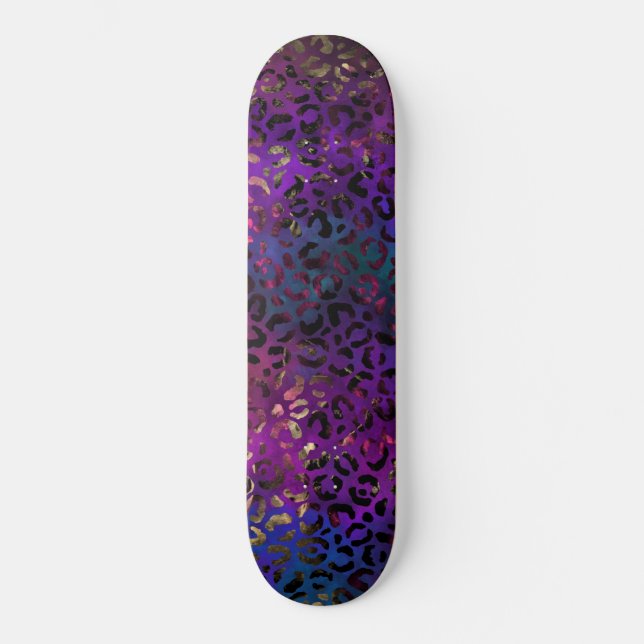 Skateboard Serie de diseño de pintura de leopardo 16 (Anverso)