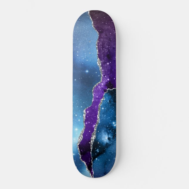 Skateboard Serie Galaxy Agate Diseño 16 (Anverso)