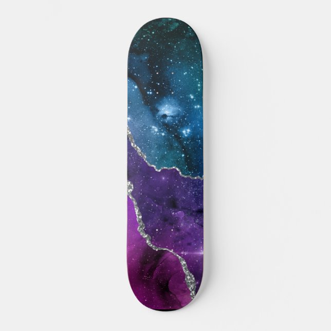 Skateboard Serie Galaxy Agate Diseño 23  (Anverso)