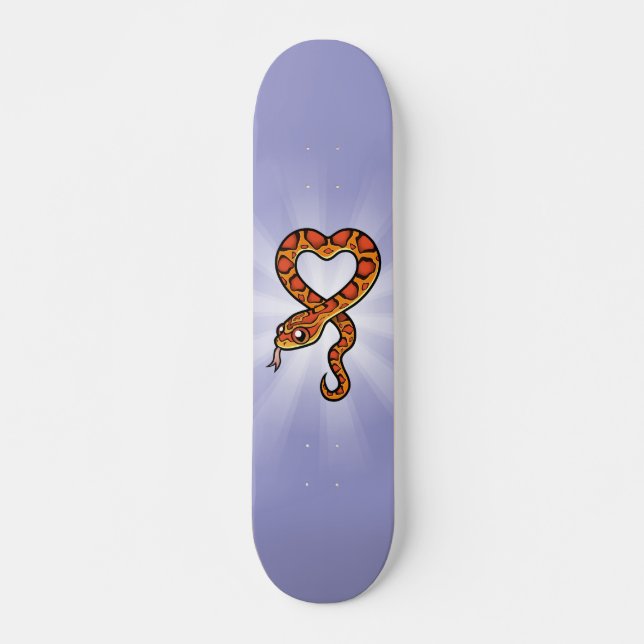 Skateboard Serpiente de dibujos animados (Anverso )