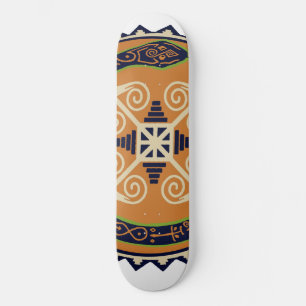 Skateboard Serpiente Ouroboros con Rueda de Fuego Divino Skat