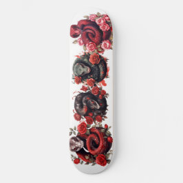 Skateboard Serpiente Roja