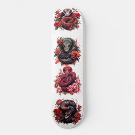 Skateboard Serpiente Roja