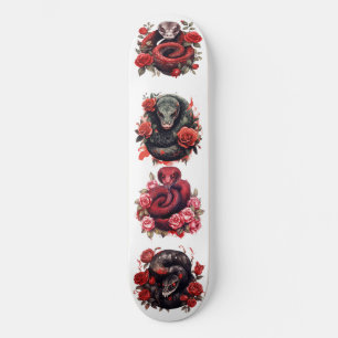 Skateboard Serpiente Roja
