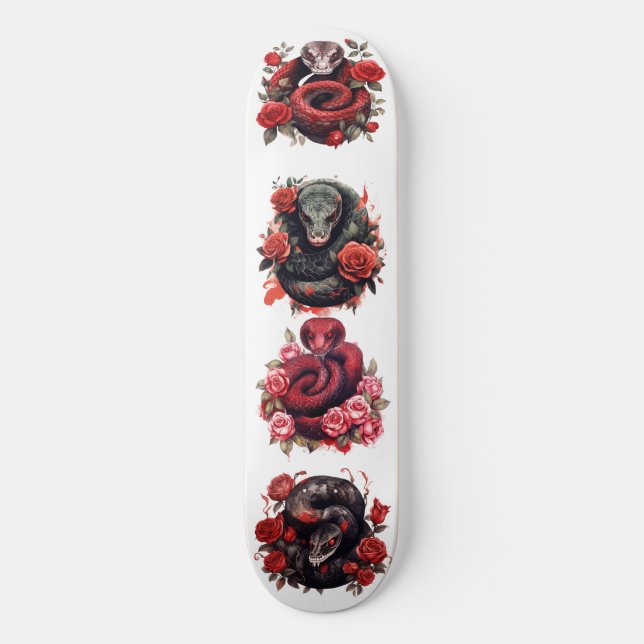 Skateboard Serpiente Roja (Anverso)