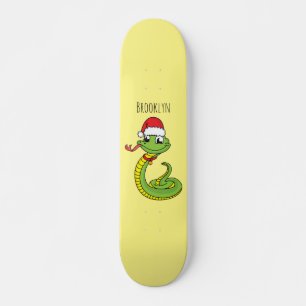 Skateboard Serpiente verde suave con personalizado de sombrer