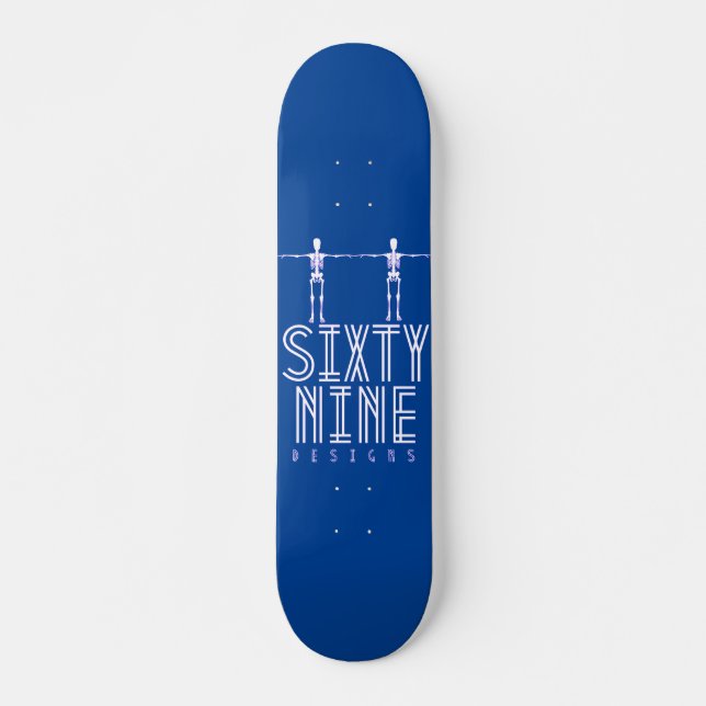 skateboard "SESENTA NUEVE DISEÑOS" (Anverso )