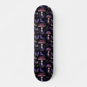 Skateboard Seta Mariposa Celestial Patrón Bruja Oscura