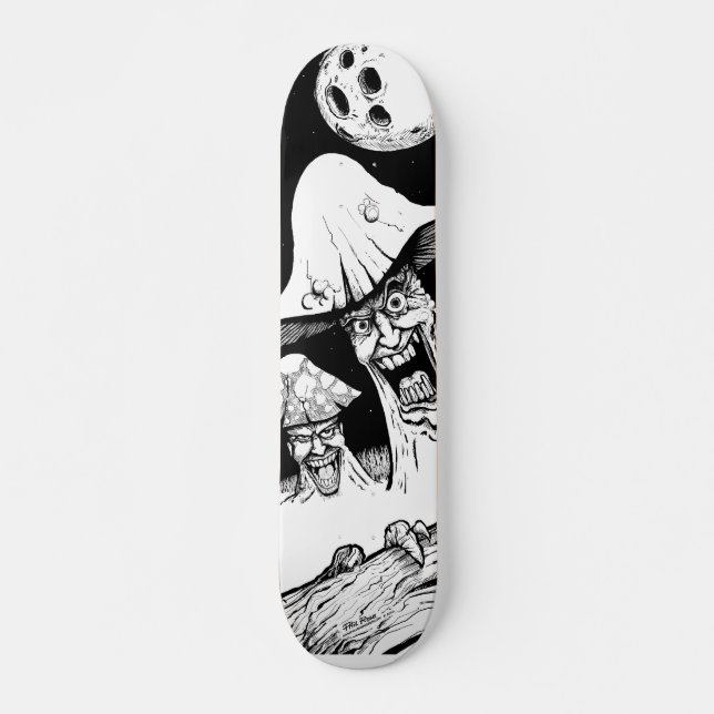 Skateboard Setas de medianoche (Anverso )