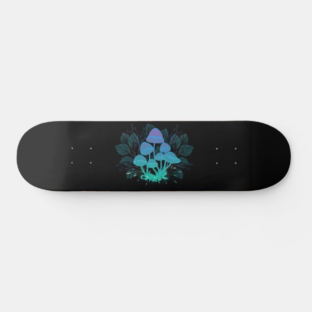 Skateboard Setas en Arbustos (Horz)